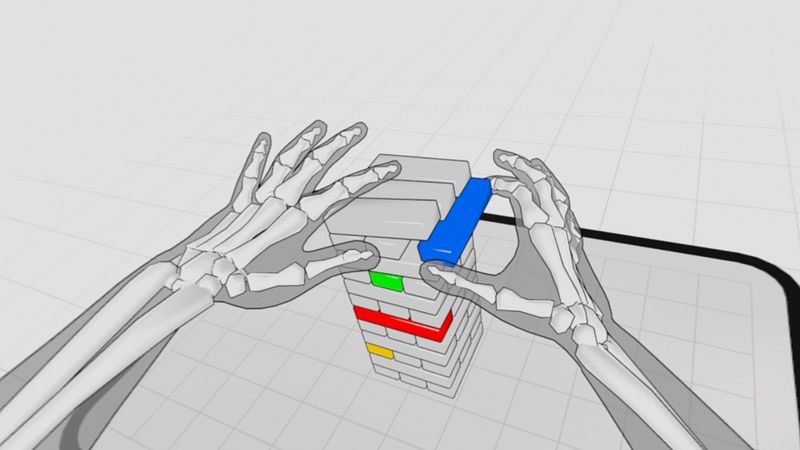 Screenshot of Hand Physics Lab