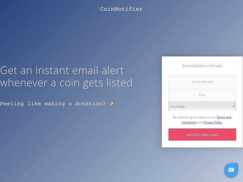 Coin Notifier