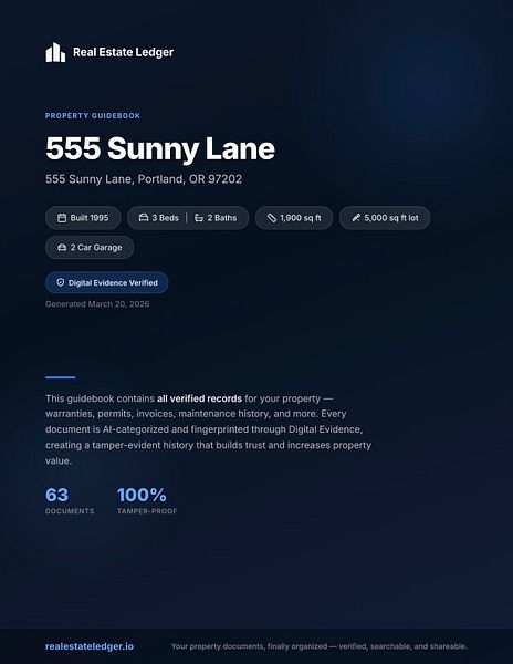 Real Estate Ledger