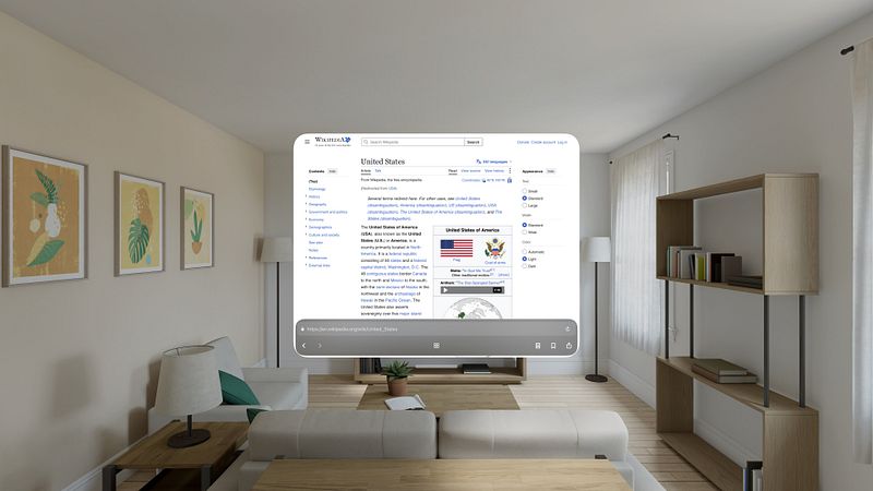 Screenshot of GlassBrowser