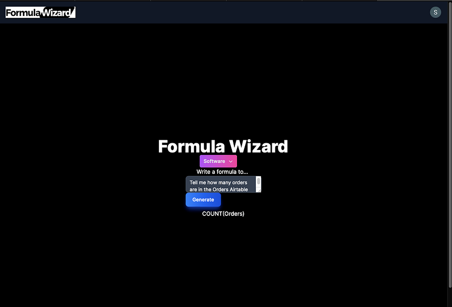 Formula Wizard