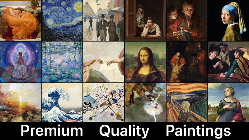 Screenshot of Art4You - Famous Paintings