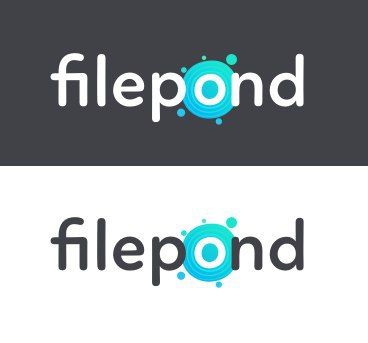 The image features the logo of FilePond displayed on contrasting backgrounds.
