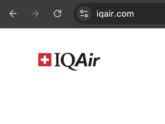 Screenshot of an API configuration page for IQ Air API integration showing URL, request type, and JSON request body.
