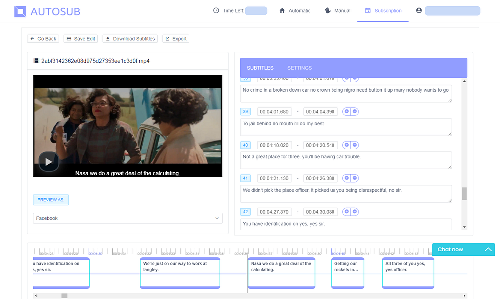 AutoSub - Auto Subtitle Generator Online