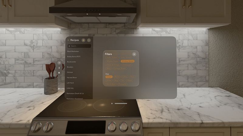 Screenshot of cocktails - drink recipes