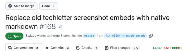 Screenshot of a WordPress classic block in edit mode showing a broken old embed link trying to preview a YouTube video.