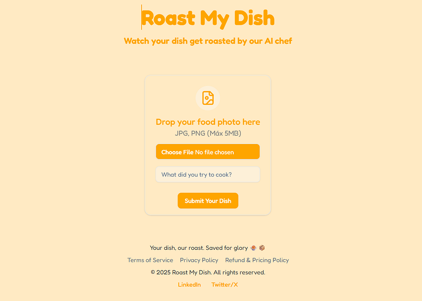 Roast My Dish
