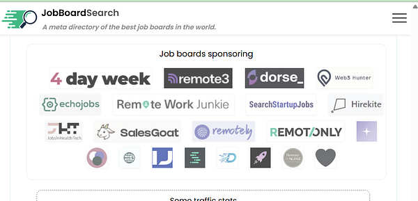 Screenshot of a GitHub repository open in Visual Studio Code showing files and dependencies related to a job board application.