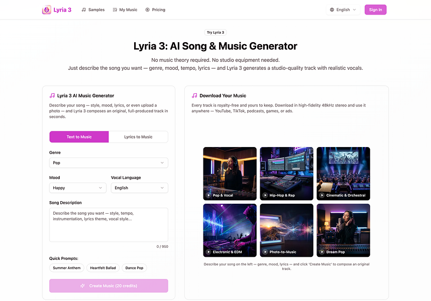Lyria 3 Pro