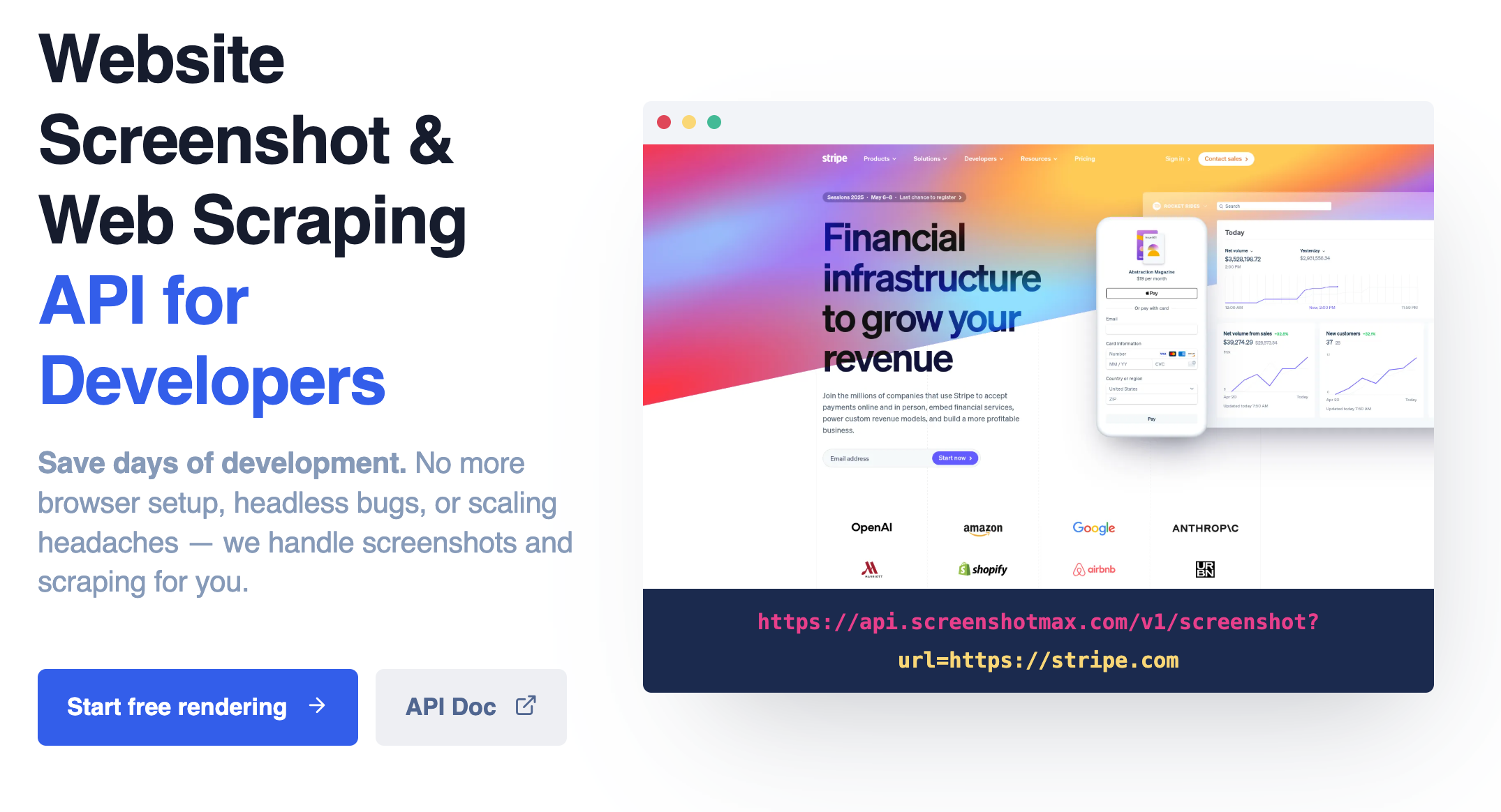 ScreenshotMAX: The Screenshot API when reliability matters