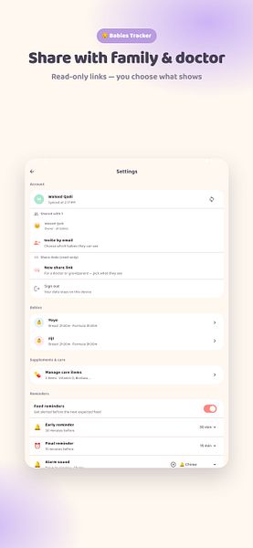 Babies Tracker