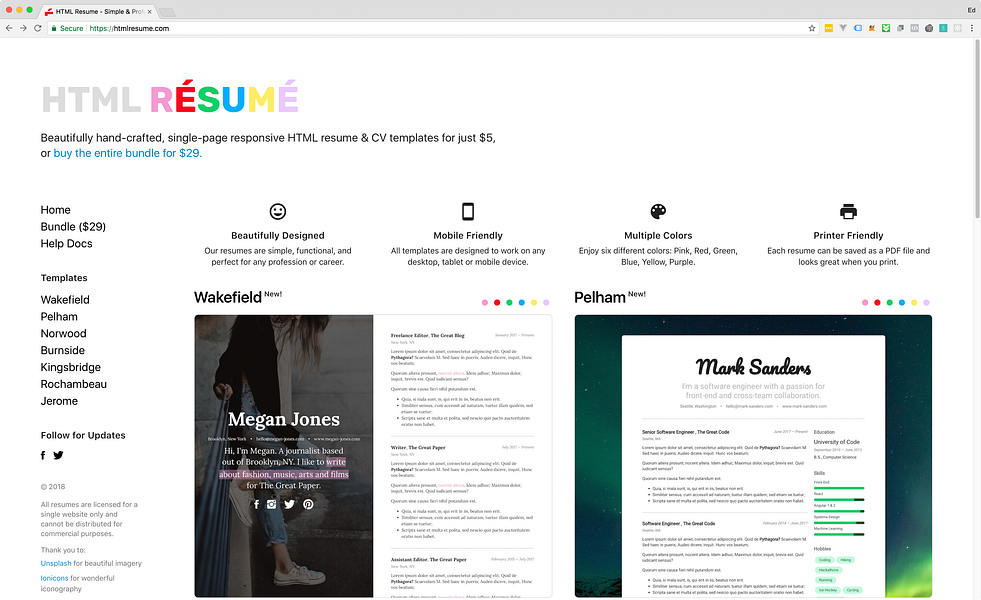 HTML Resume