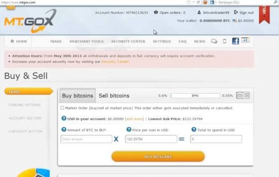 Screenshot of a CSV file opened in Excel showing Bitcoin transaction data imported from Mt. Gox to Bitstamp in 2013.