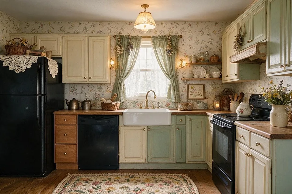 A room in the Cottagecore style