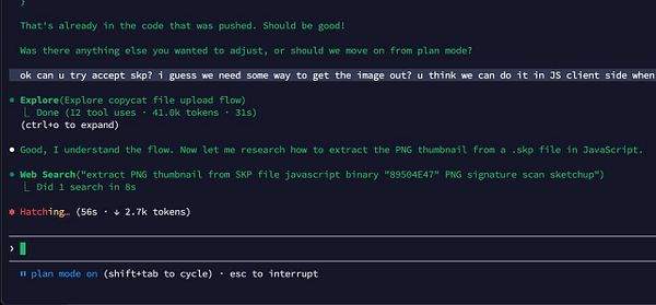 A SketchUp 2022 software window is open showing a 3D model of a detailed urban street layout with buildings, roads, and a sidewalk illustration.