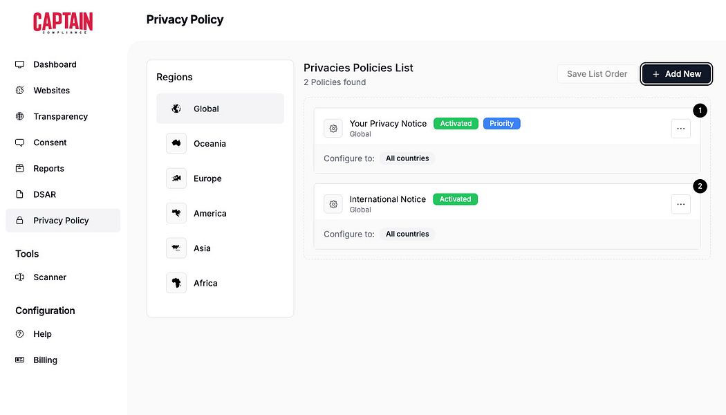 Adaptive Privacy Policy Generator