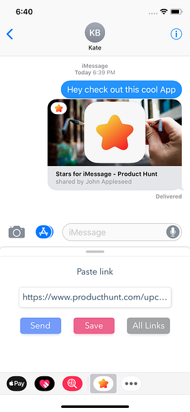 Stars for iMessage