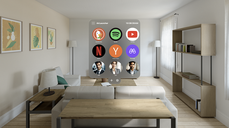 Screenshot of AirLauncher Quick Launcher