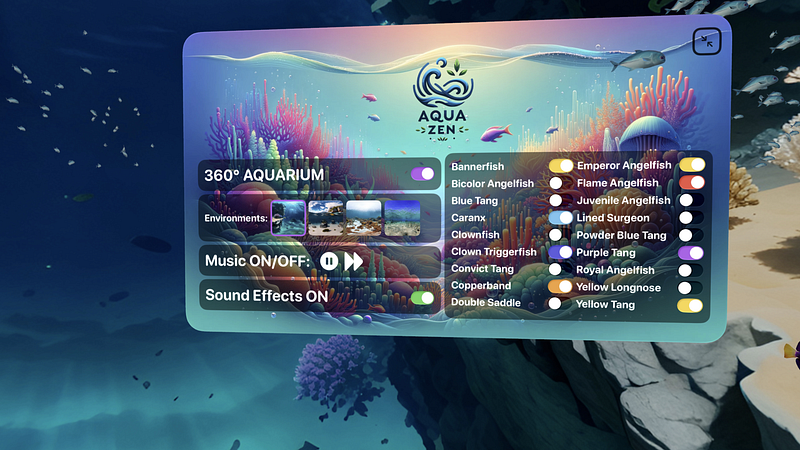 Screenshot of AquaZen