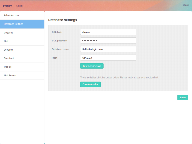 AfterLogic WebMail Lite 8 Beta