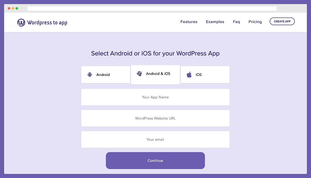 Wordpress To App