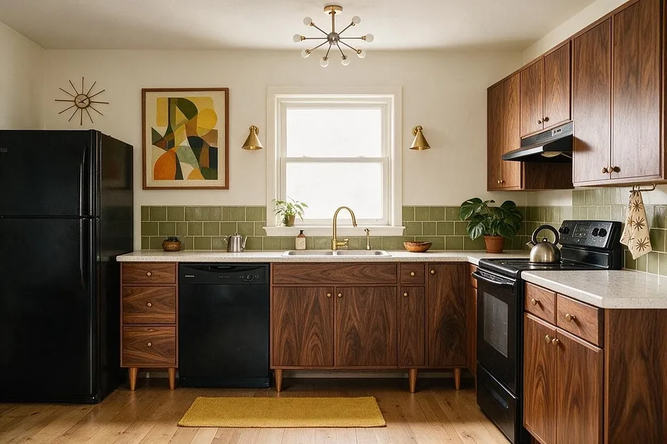A room in the Mid-Century Modern style