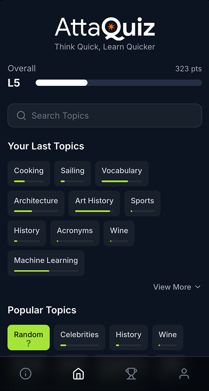 Attaquiz: Play fast quizzes on any topic and track your | BetaList