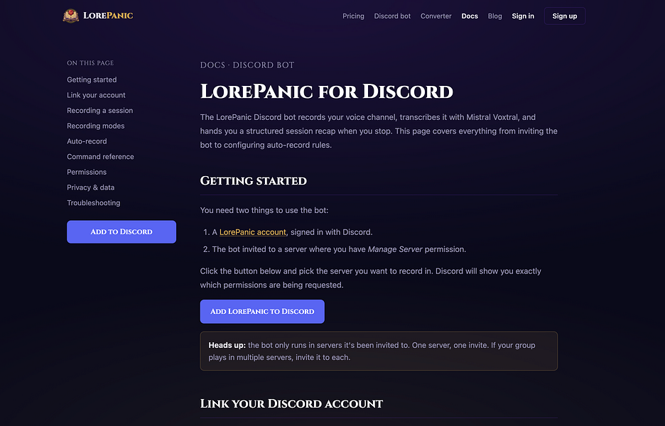 LorePanic