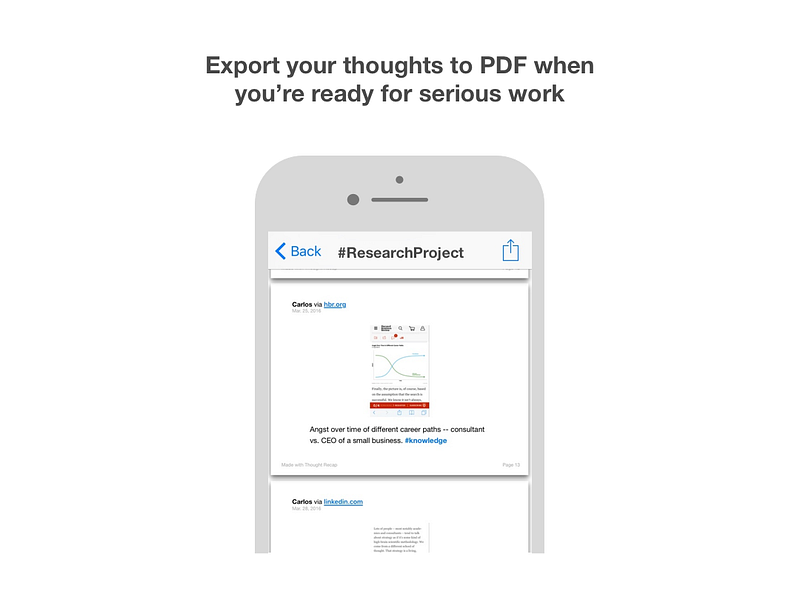 Thought Recap