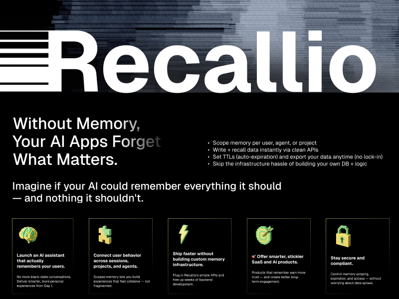 Recallio - AI Memory Bank