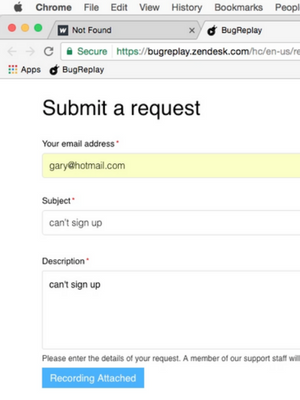 Feedback by BugReplay