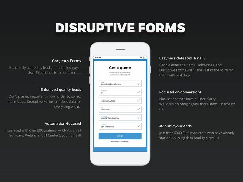 Disruptive Forms