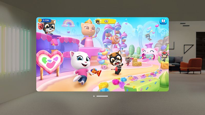 Screenshot of Talking Tom Blast Park