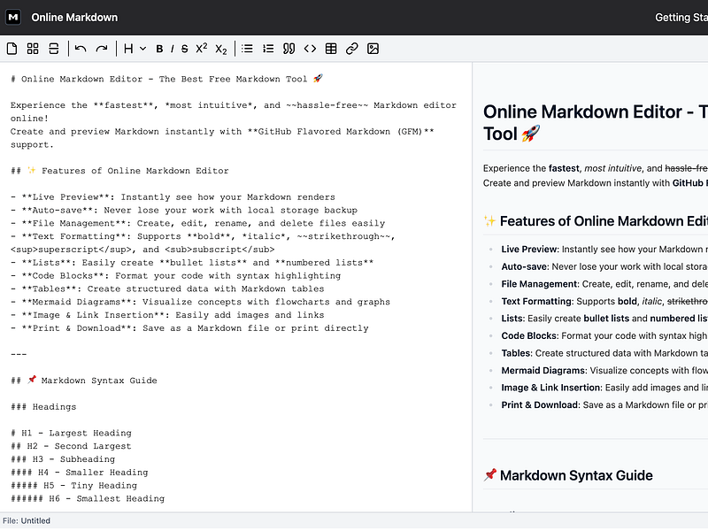 OnlineMarkdown
