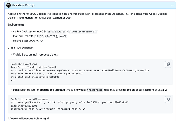 Screenshot of a Google Docs document demonstrating self-debugging code and text editing processes.