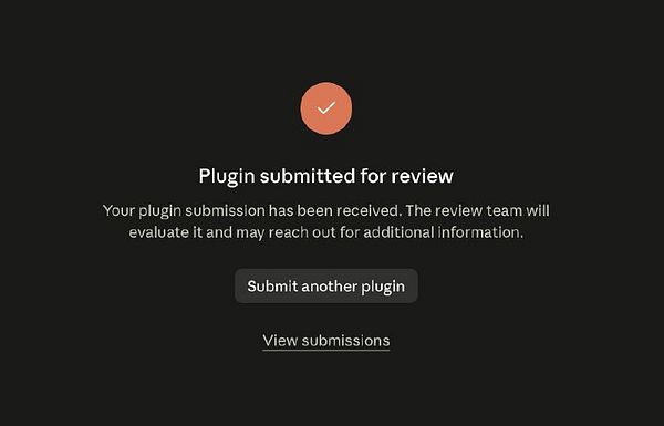 Screenshot of a user interface labeled 'Code Plugin (Claude Plugin)' showing a JSON object with settings for OpenAI and Claude plugins.