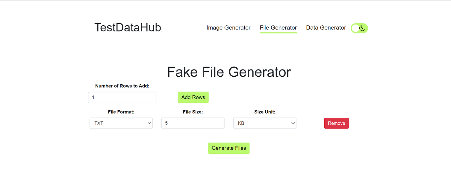 TestDataHub