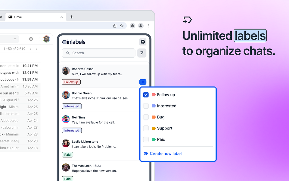 InLabels - LinkedIn Inbox