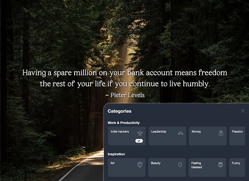 Motivational Quotes Tab