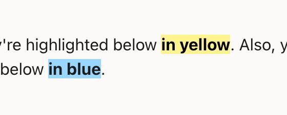 The image displays highlighted text indicating specific colors for emphasis.