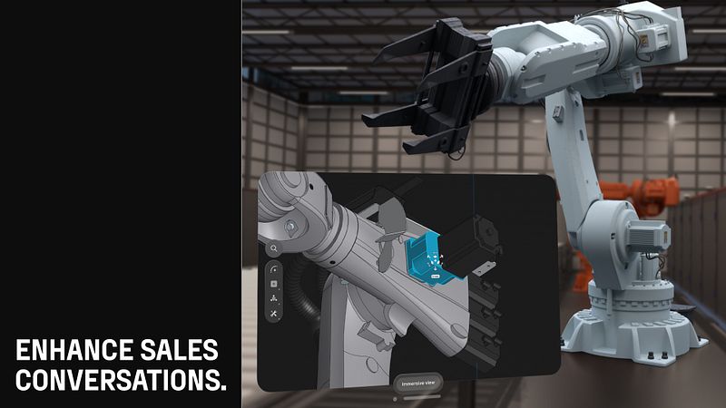 Screenshot of Shapr 3D CAD modeling
