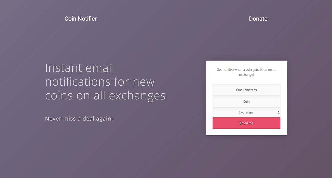 Coin Notifier