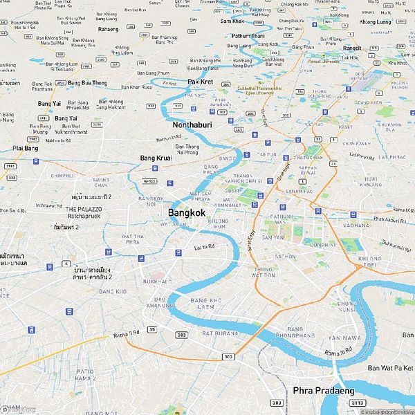 Screenshot of a webpage showing a map interface with location pins and city selection options.