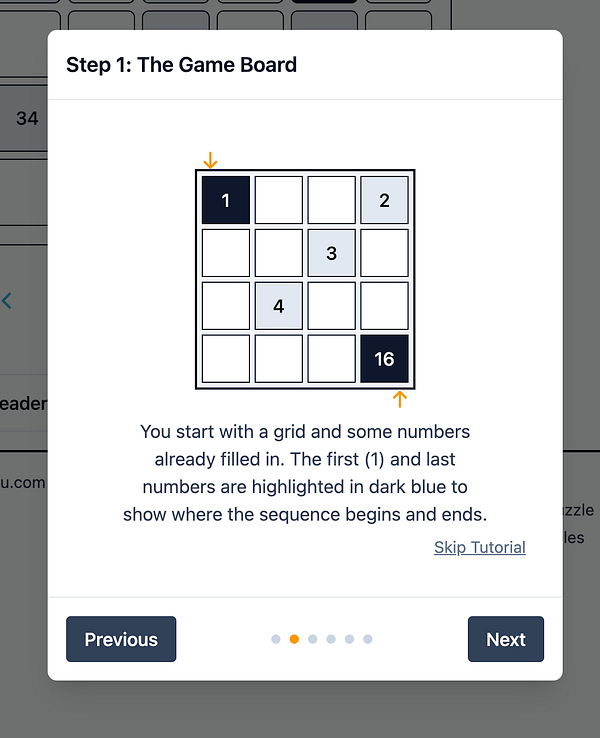 The image displays a tutorial popup for a game, specifically focusing on the game board layout.