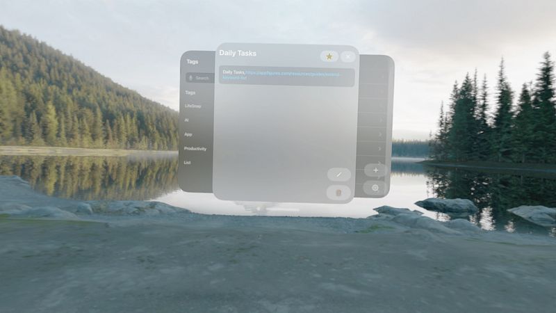 Screenshot of Quick Capture: LifeSnap Notes