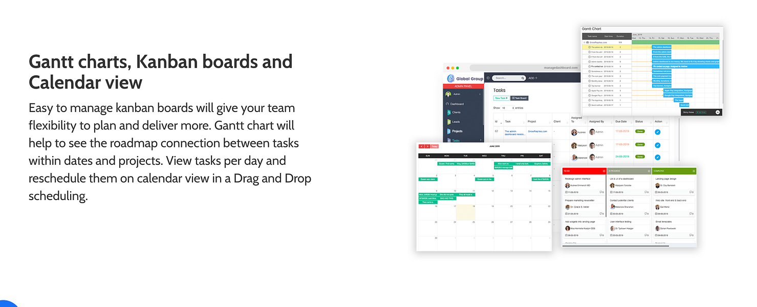 Manage Dashboard