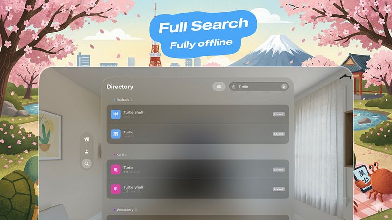 Screenshot of Gakugame - WaniKani Companion