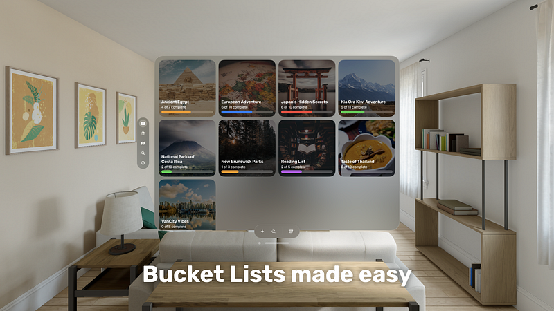 Screenshot of Söka: AI Bucket List Generator
