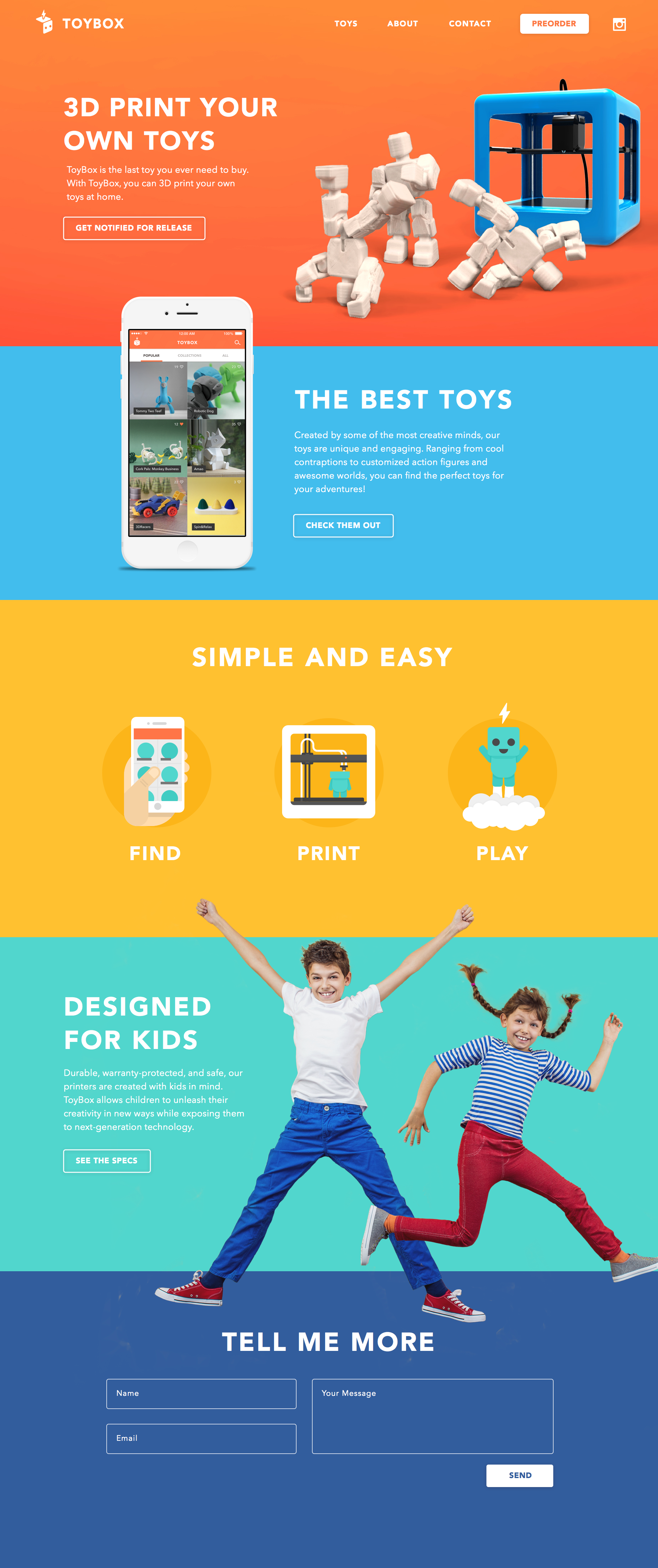 TOYBOX: The bottomless toy box, a 3D printer made for kids | BetaList